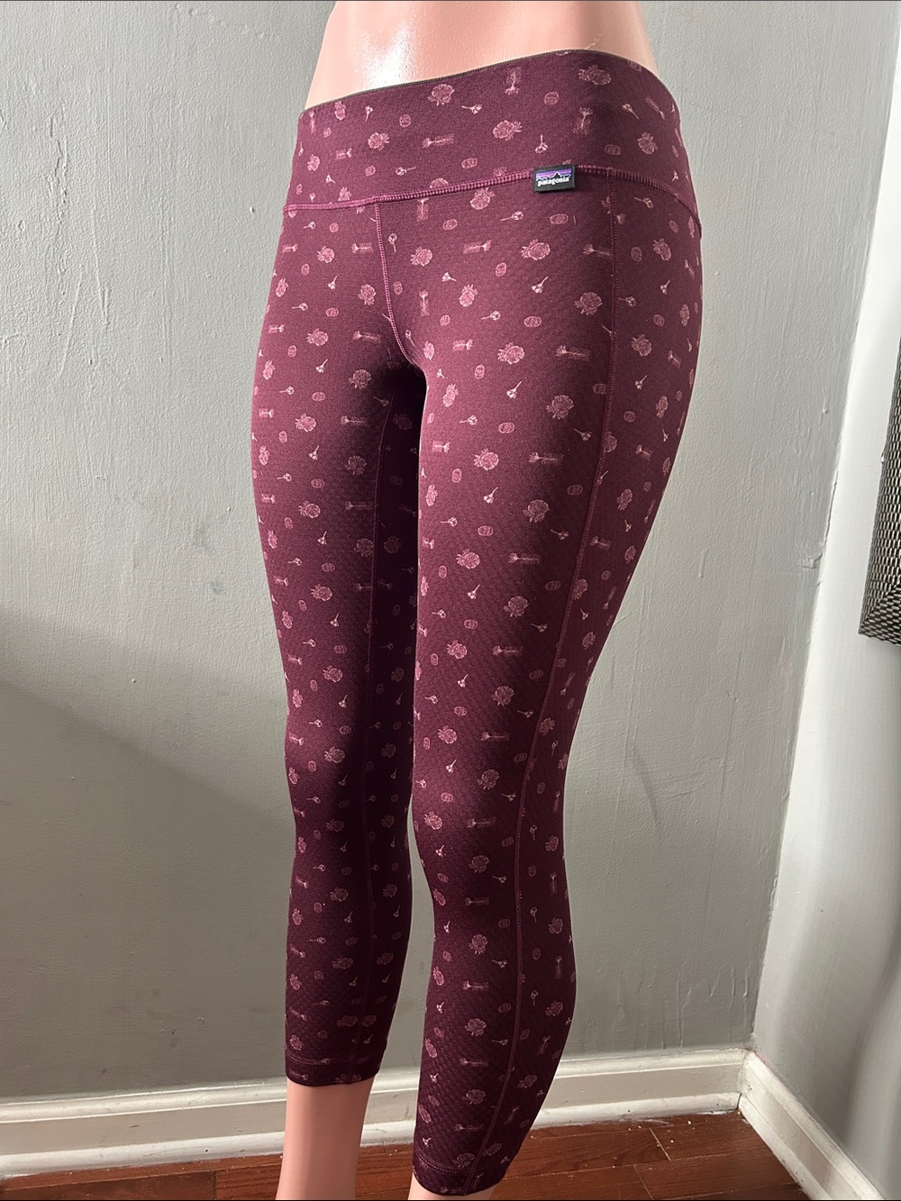 Patagonia Copilene Midweight Floral-Print Skinny Leggings